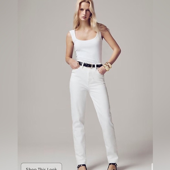 NWT J. Crew Classic Straight Jean in White Petite Fit sz 30P - Picture 1 of 11